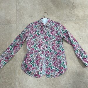 Flower print J.Crew button-down shirt in perfect condition size 0
